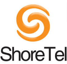 A logo of shoretel