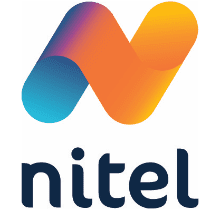 A logo of nitel, which is an it company.