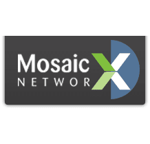 A mosaic network logo is shown.