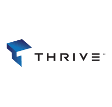 A logo of thrive