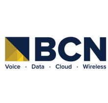 A logo of bcn, which is an it company.